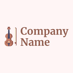 Violin logo on a Snow background - Arte & Entretenimiento