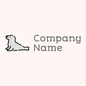 Seal logo on a Snow background - Abstrato