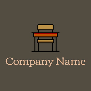 Desk chair logo on a Mondo background - Arquitetura