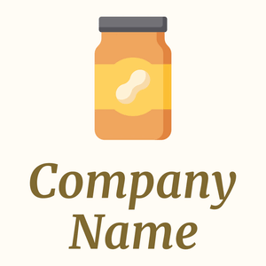 Peanut butter logo on a White background - Landwirtschaft