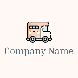 Motorhome logo on a Seashell background - Auto & Voertuig