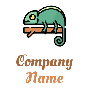Caramel Chameleon on a White background - Animais e Pets