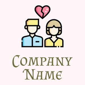 Divorce logo on a Lavender Blush background - Computer