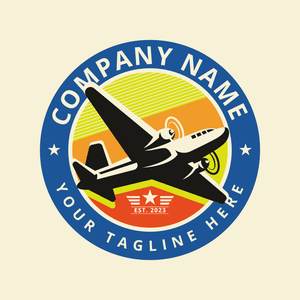 light airplane badge logo - Auto & Voertuig