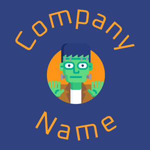 Frankenstein logo on a Fun Blue background - Entretenimento & Artes
