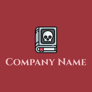 Scary logo on a Milano Red background - Abstracto