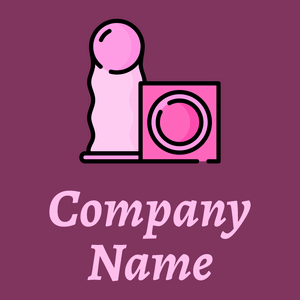 Condom logo on a Flirt background - Medizin & Pharmazeutik