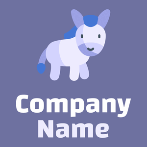 Donkey logo on a Scampi background - Animais e Pets
