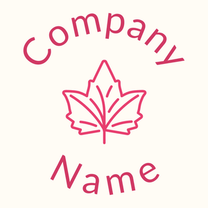 Maple leaf logo on a Floral White background - Florale