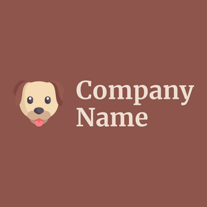 Dog logo on a Lotus background - Dieren/huisdieren