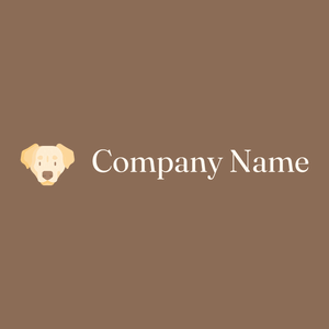 Labrador retriever logo on a Beaver background - Animais e Pets