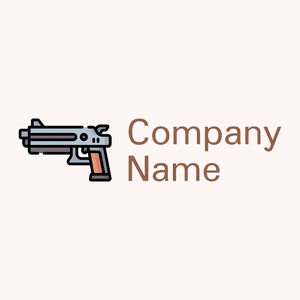 Handgun logo on a pale background - Sicherheit