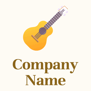 Guitar on a Floral White background - Entertainment & Arts
