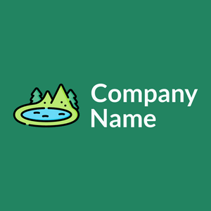 Lake logo on a Elf Green background - Environmental & Green