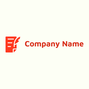 Orange Notary logo on a Ivory background - Negócios & Consultoria