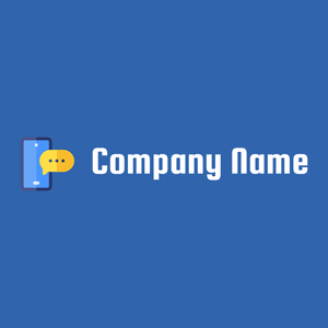 Chat logo on a Lochmara background - Juegos & Entretenimiento