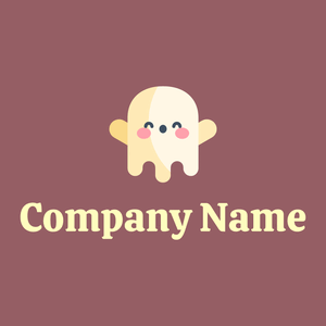 Phantom logo on a Rose Taupe background - Abstracto