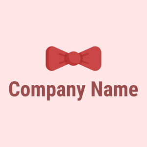 Bow tie logo on a Rose background - Moda & Belleza