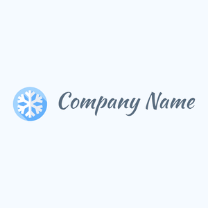 Snowflakes logo on a Alice Blue background - Abstrait