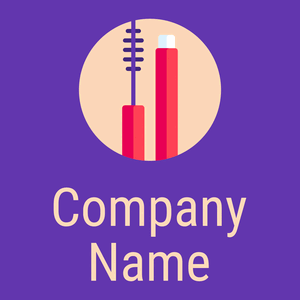 Mascara logo on a Royal Purple background - Moda & Belleza