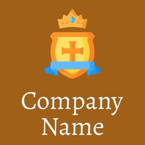 Emblem logo on a Golden Brown background - Politica