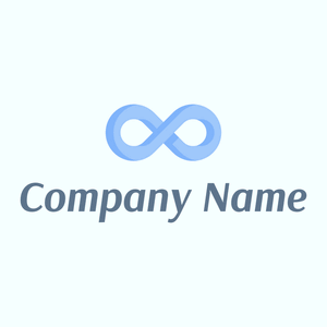 Infinity logo on a Azure background - Abstrato