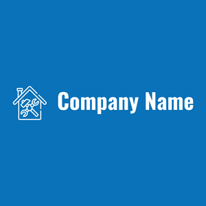 Plumber logo on a Navy Blue background - Negócios & Consultoria