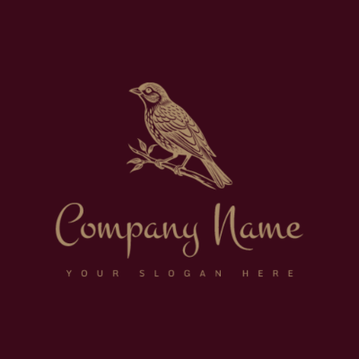 golden bird classy logo - Tiere & Haustiere