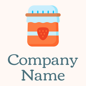 Jelly logo on a Seashell background - Alimentos & Bebidas