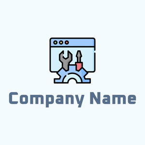 Repair logo on a Alice Blue background - Bau & Werkzeuge