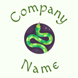 Snake logo on a Ivory background - Dieren/huisdieren