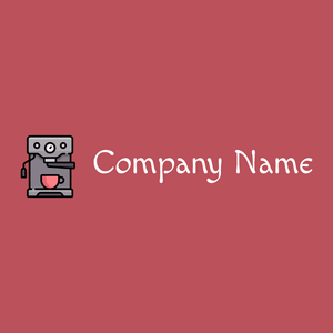 Coffee machine logo on a Blush background - Cibo & Bevande
