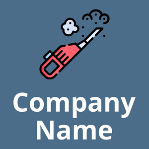 Vacuum cleaner logo on a Wedgewood background - Limpieza & Mantenimiento