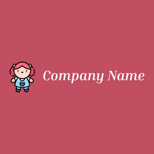 Doll logo on a Fuzzy Wuzzy Brown background - Enfant & Garderie