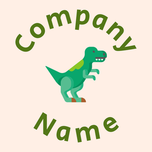 Tyrannosaurus logo on a Seashell background - Categorieën