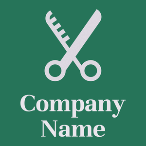 Scissors on a Sea Green background - Moda & Belleza