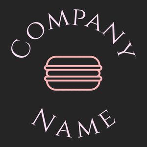 Macaron logo on a Nero background - Alimentos & Bebidas