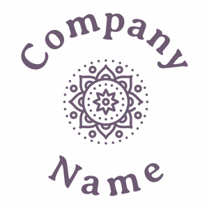 Mandala logo on a White background - Floral