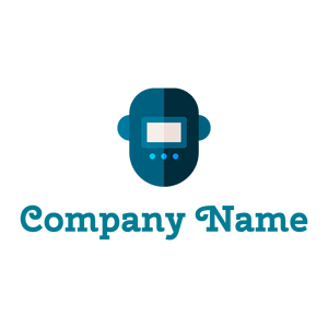 Blue Mask Welder logo on a White background - Construcción & Herramientas