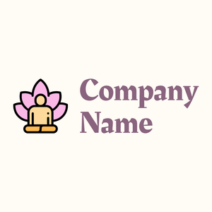 Meditation logo on a Floral White background - Religion et spiritualité
