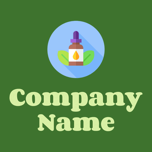 Essential oil logo on a Japanese Laurel background - Spa & Esthetica