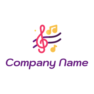 Music logo on a White background - Entertainment & Kunst