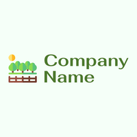 Conifer Garden on a Mint Cream background - Medio ambiente & Ecología