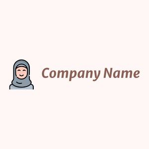 Woman logo on a Snow background - Abstract