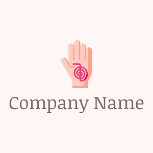 Reiki logo on a Snow background - Abstracto