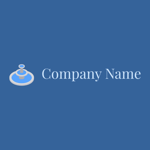 Fountain logo on a Lochmara background - Architektur