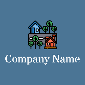 Neighborhood logo on a San Marino background - Abstrait