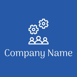 Development logo on a Cerulean Blue background - Empresa & Consultantes