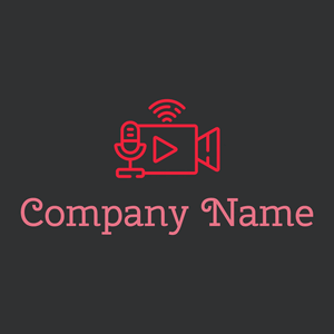Live streaming logo on a Cod Grey background - Comunicazioni