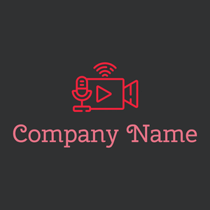 Live streaming logo on a Cod Grey background - Comunicaciones